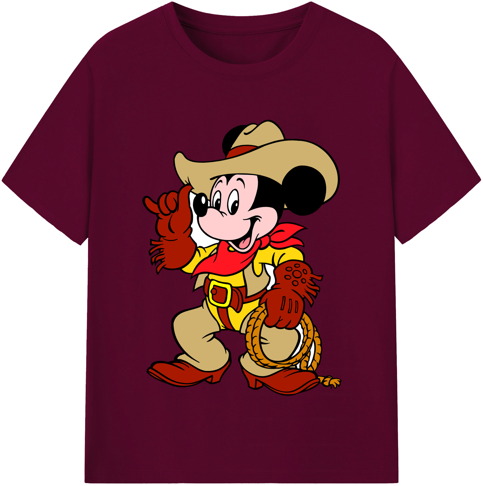 （画像用） ミッキーマウス Mickey Mouse レディースカジュアルプリントTシャツ（綿100％）